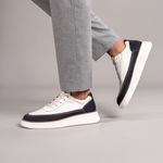 Sneaker Masculino Chamois Tênis Titanium Marinho e Areia