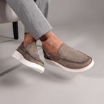 Slip On Masculino Chamois Titanium Capuccino