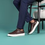 Tênis Fly Masculino Sneaker Compass Café