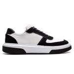 Tênis Fly Casual Masculino Sneaker Lion Branco e Preto