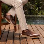 Derby Brogue Masculino Tratorado Premium 3652