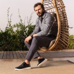 Sneaker Masculino com Cadarço Naturali Microfuros Titanium Preto 