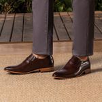 Sapato Social Premium Masculino Loafer Linha Braga Mouro 