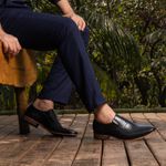 Sapato Social Premium Masculino Loafer Linha Braga Preto