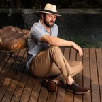 Sapato Social Derby Premium Linha Toscana Mouro