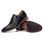 Sapato Social Premium Masculino Loafer Linha Braga Preto