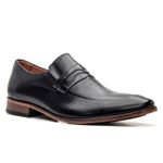 Sapato Social Premium Masculino Loafer Linha Braga Preto