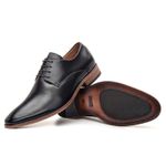 Sapato Social Premium Masculino Oxford Linha Braga Preto