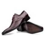 Sapato Masculino Derby Solado De Couro Premium