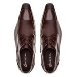 Sapato Masculino Derby Solado De Couro Premium