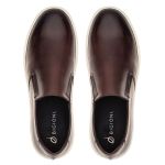 Slip On Masculino Casual Calçe Fácil Sofisticado Tabaco