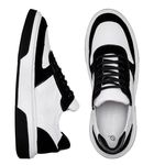 Tênis Fly Casual Masculino Sneaker Lion Branco e Preto