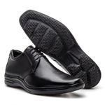 Sapato Masculino Conforto Anatômico com Cadarço Preto