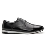 Derby Oxford Casual Masculino Preto