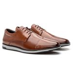 Derby Oxford Casual Masculino Whisky