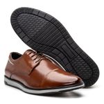 Derby Oxford Casual Masculino Whisky