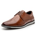 Derby Oxford Casual Masculino Whisky