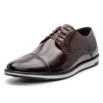 Oxford Casual Masculino Derby Furos Café