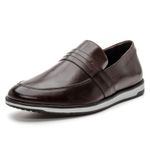 Loafer Masculino em Couro Esporte Fino Café