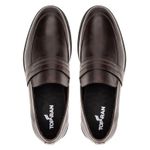 Loafer Masculino em Couro Esporte Fino Café