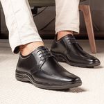 Sapato Masculino Conforto Antistress Anatômico Preto