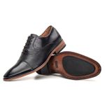 Sapato Social Braga Masculino Oxford Premium Preto