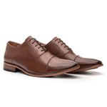 Sapato Social Braga Masculino Oxford Premium Whisky