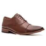 Sapato Social Braga Masculino Oxford Premium Whisky
