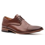 Sapato Social Premium Masculino Oxford Linha Braga Whisky