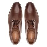 Sapato Social Premium Masculino Oxford Linha Braga Whisky