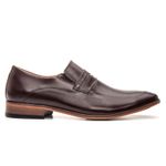 Sapato Social Premium Masculino Loafer Linha Braga Mouro 