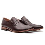 Sapato Social Premium Masculino Loafer Linha Braga Mouro 