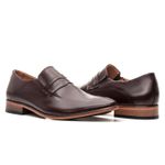 Sapato Social Premium Masculino Loafer Linha Braga Mouro 