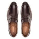 Sapato Social Premium Masculino Loafer Linha Braga Mouro 