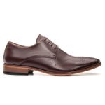 Sapato Social Premium Masculino Oxford Floral Linha Braga Mouro