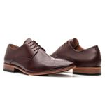 Sapato Social Premium Masculino Oxford Floral Linha Braga Mouro