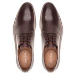 Sapato Social Premium Masculino Oxford Floral Linha Braga Mouro