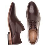Sapato Social Premium Masculino Oxford Floral Linha Braga Mouro