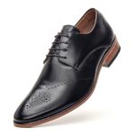 Sapato Social Premium Masculino Oxford Floral Linha Braga Preto
