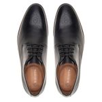 Sapato Social Premium Masculino Oxford Floral Linha Braga Preto