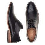Sapato Social Premium Masculino Oxford Floral Linha Braga Preto