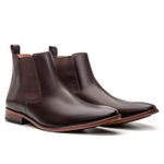 Bota Masculina Chelsea Linha Braga Cano Curto Premium Mouro