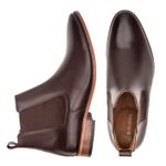 Bota Masculina Chelsea Linha Braga Cano Curto Premium Mouro