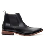 Bota Masculina Chelsea Linha Braga Cano Curto Premium Preta