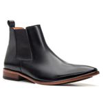 Bota Masculina Chelsea Linha Braga Cano Curto Premium Preta