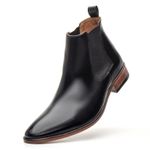 Bota Masculina Chelsea Linha Braga Cano Curto Premium Preta