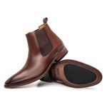 Bota Masculina Chelsea Linha Braga Cano Curto Premium Whisky