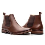 Bota Masculina Chelsea Linha Braga Cano Curto Premium Whisky