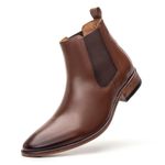 Bota Masculina Chelsea Linha Braga Cano Curto Premium Whisky