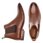 Bota Masculina Chelsea Linha Braga Cano Curto Premium Whisky